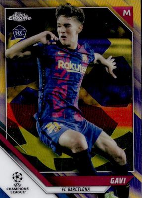 2021 Topps Chrome UEFA Champions League #25 Purple & Gold Starball Refractor