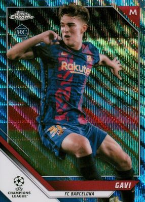 Gavi 2021 Topps Chrome UEFA Champions League #25 Purple Mini