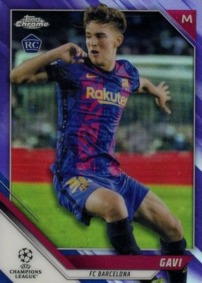 2021 Topps Chrome UEFA Champions League #25 Purple Refractor /250