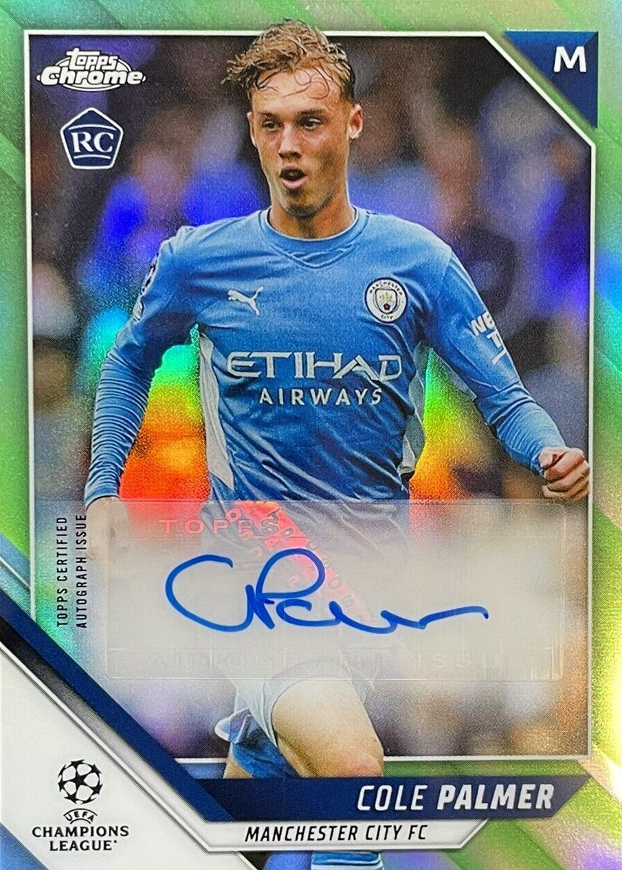 Topps Chelsea 嫌がら Cole Palmer auto PSA 8