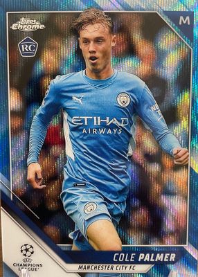 2021 Topps Chrome UEFA Champions League #135 Blue Wave Refractor /75