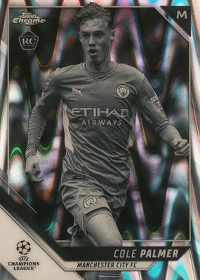 2021 Topps Chrome UEFA Champions League #135 Black & White RayWave Refractor