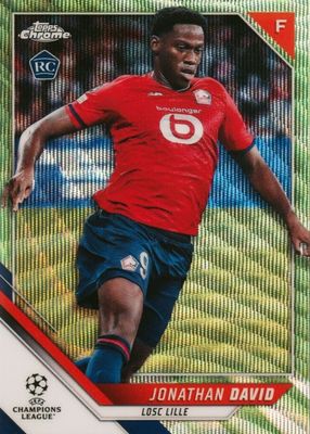 2021 Topps Chrome UEFA Champions League #191 Neon Green Refractor /99