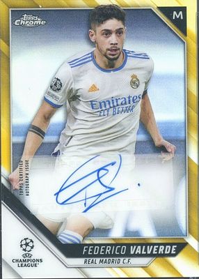 2021 Topps Chrome UEFA Champions League #CA-FV Autographs - Gold Refractor /50