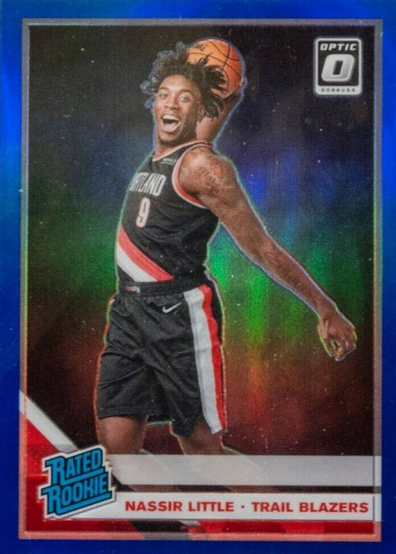 Nassir Little 2019 Optic #154 Blue /59 Rookie PSA 10