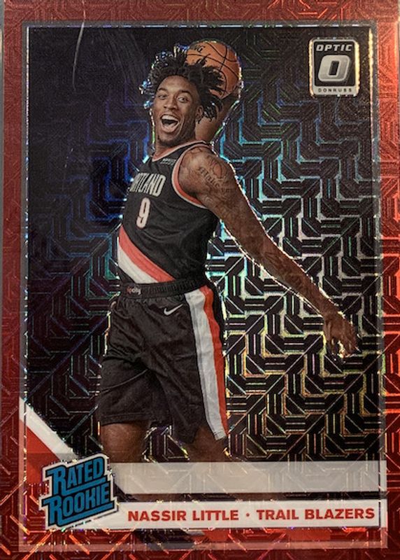 Nassir Little 2019 Optic #154 Choice Red /88 Rookie SGC 10