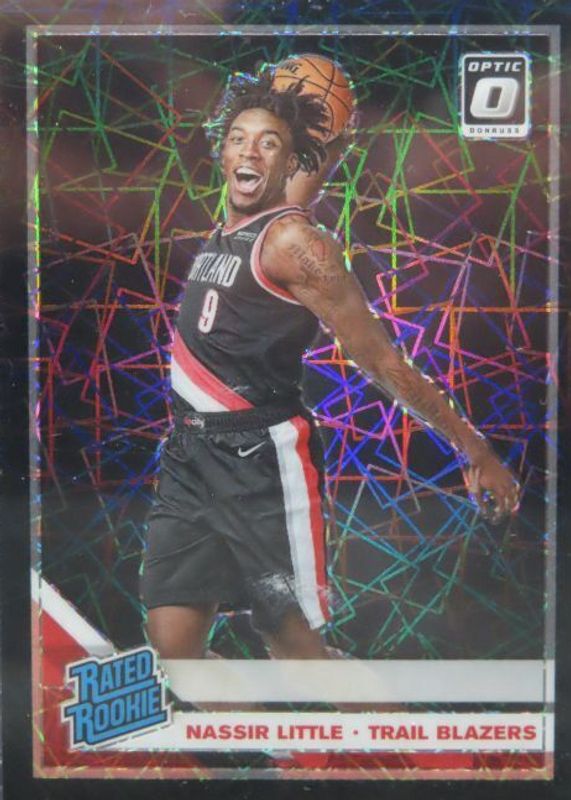 Nassir Little 2019 Optic #154 Black Velocity /39 Rookie SGC 9.5