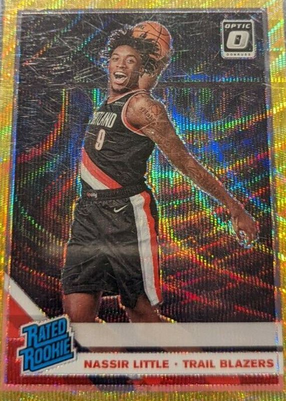 Nassir Little 2019 Optic #154 Tmall Gold Wave Rookie PSA 10