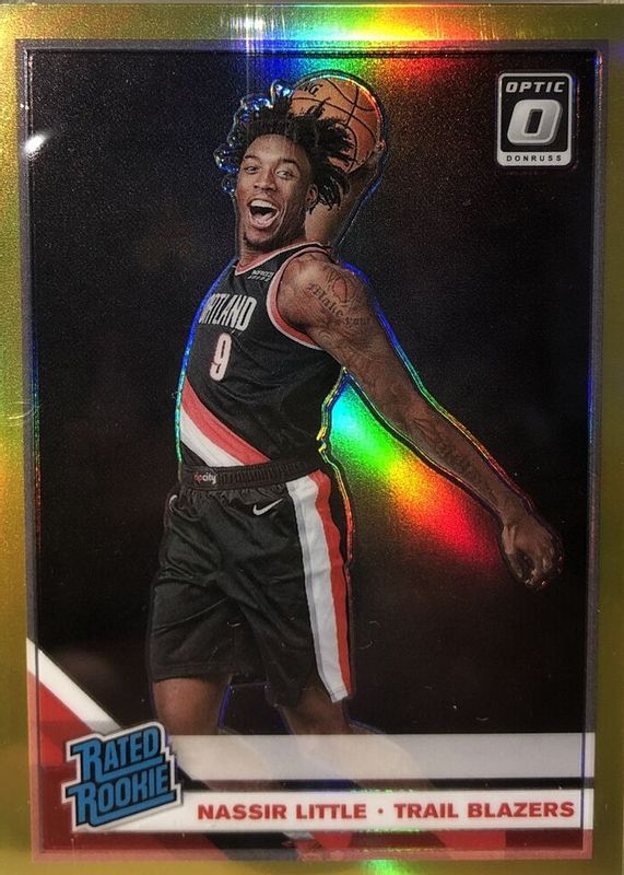 Nassir Little 2019 Optic #154 Gold /10 Rookie BGS 9.5