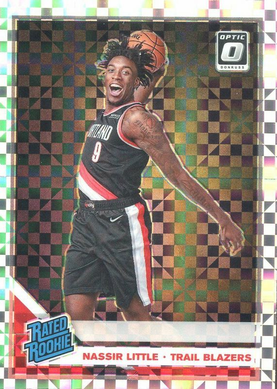 Nassir Little 2019 Optic #154 Checkerboard Rookie PSA 10