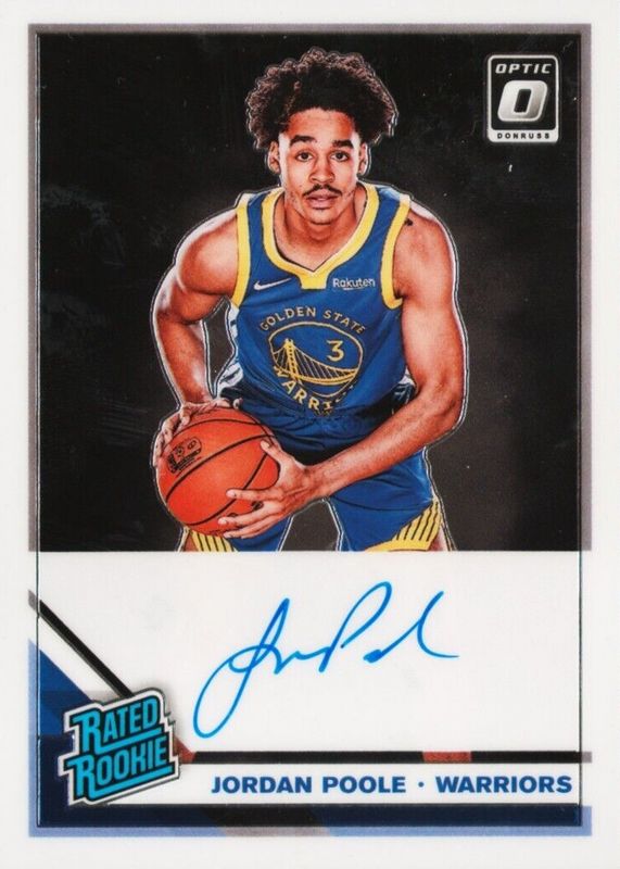 Jordan Poole 2019 Optic #169 Rated Rookie Signatures Rookie PSA 10