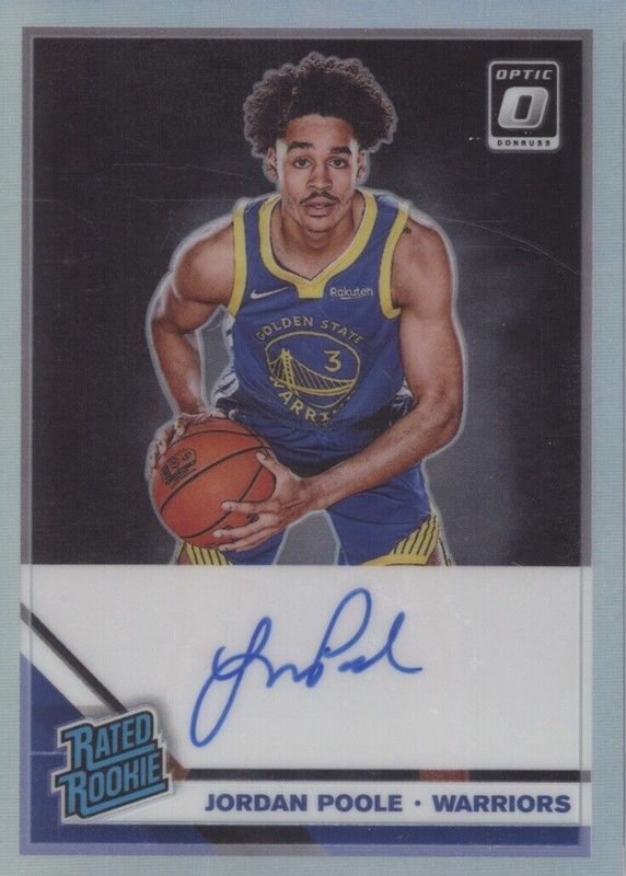 Jordan Poole 2019 Optic #169 Rated Rookie Signatures - Holo SGC 9