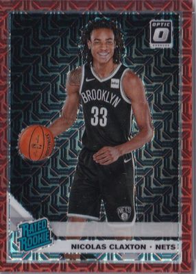 Nic Claxton 2019 Mosaic #236 Tmall Gold Wave Price Guide