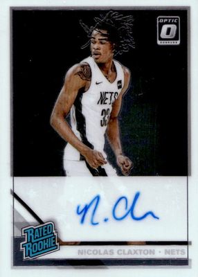 【価格高騰中】NICOLAS CLAXTON 20シリ RC PANINI Nic Claxton Basketball Cards