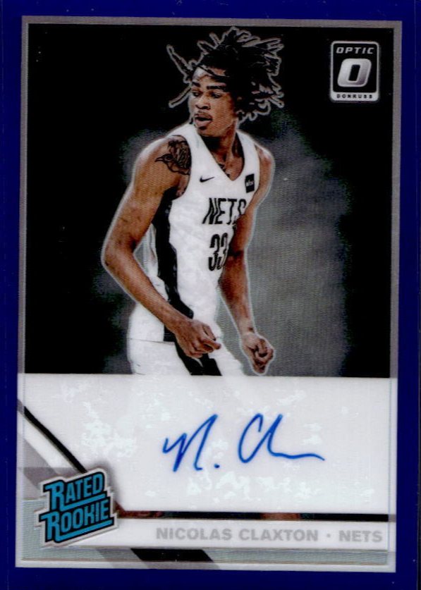 Nic Claxton 2019 Optic #171 Rated Rookie Signatures - Purple Price