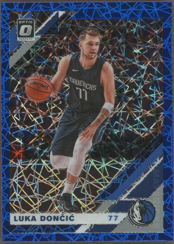 Luka Doncic 2019 Optic #16 Blue Velocity SGC 9