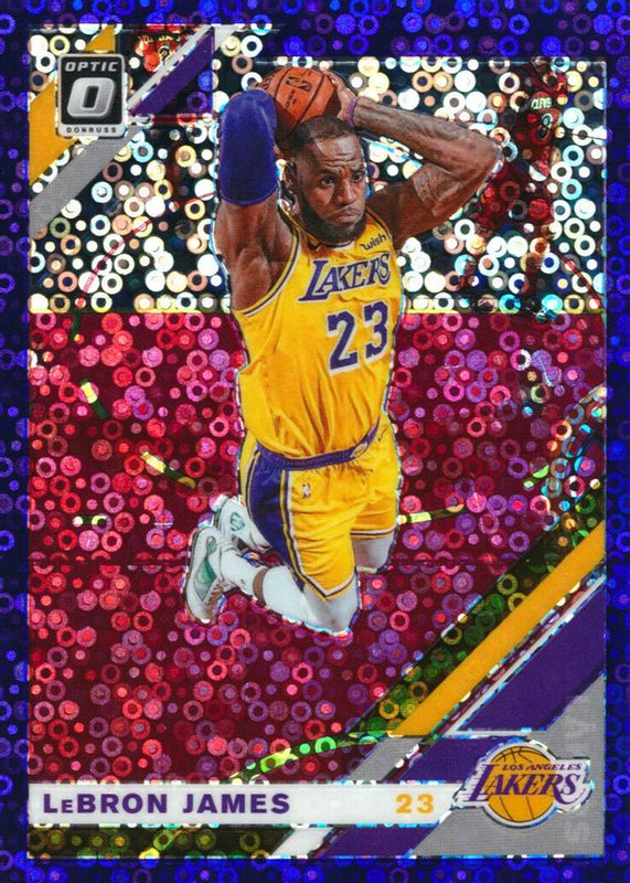 LeBron James 2019 Optic #60 Fast Break Purple /95 PSA 10