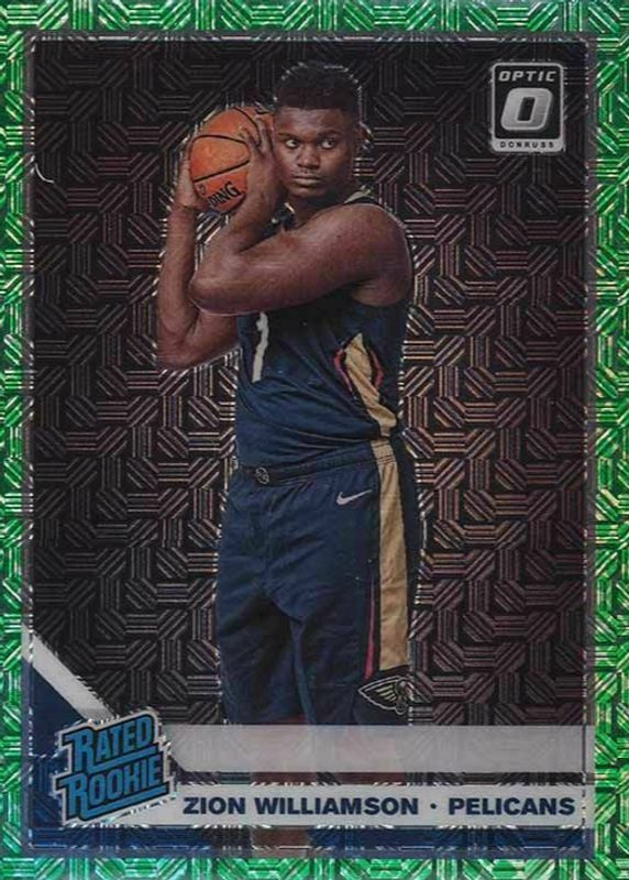 Zion Williamson 2019 Optic #158 Choice Dragon /(SSP) Rookie SGC 9