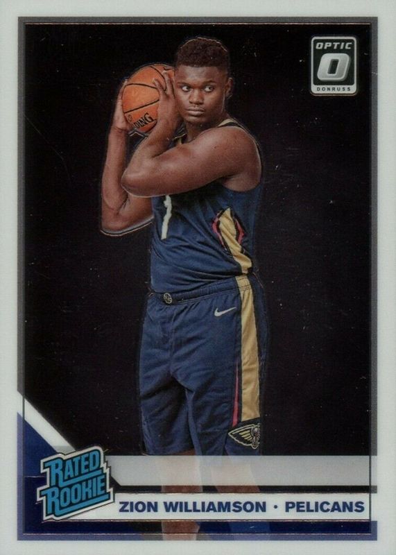 Zion Williamson 2019 Optic #158 Base Rookie PSA 9