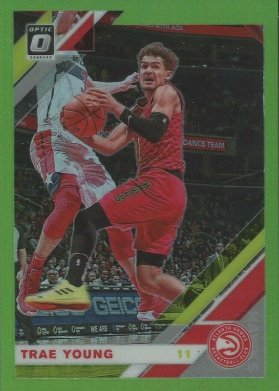 Trae Young 2019 Optic #2 Lime Green /149 PSA 10