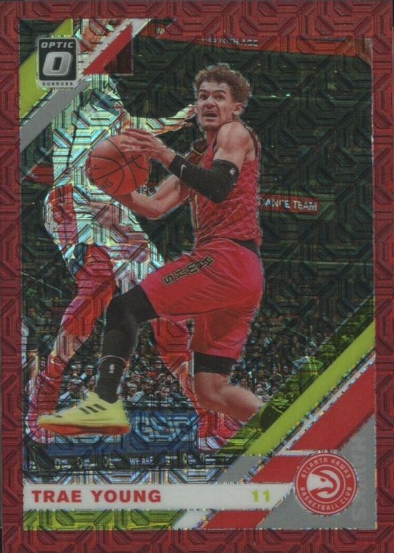 Trae Young 2019 Optic #2 Choice Red /88 RAW