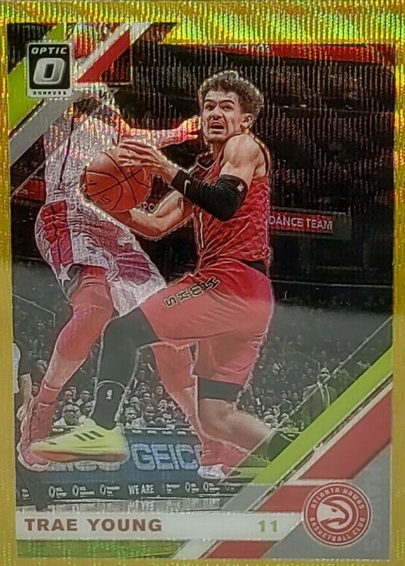 Trae Young 2019 Optic #2 Tmall Gold Wave BGS 9