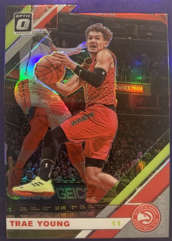 Trae Young 2019 Optic #2 Purple SGC 10