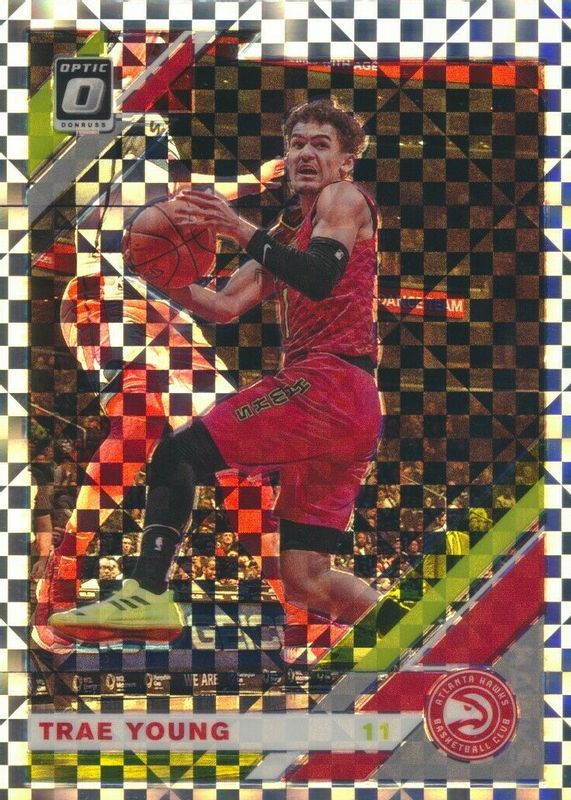 Trae Young 2019 Optic #2 Checkerboard SGC 10