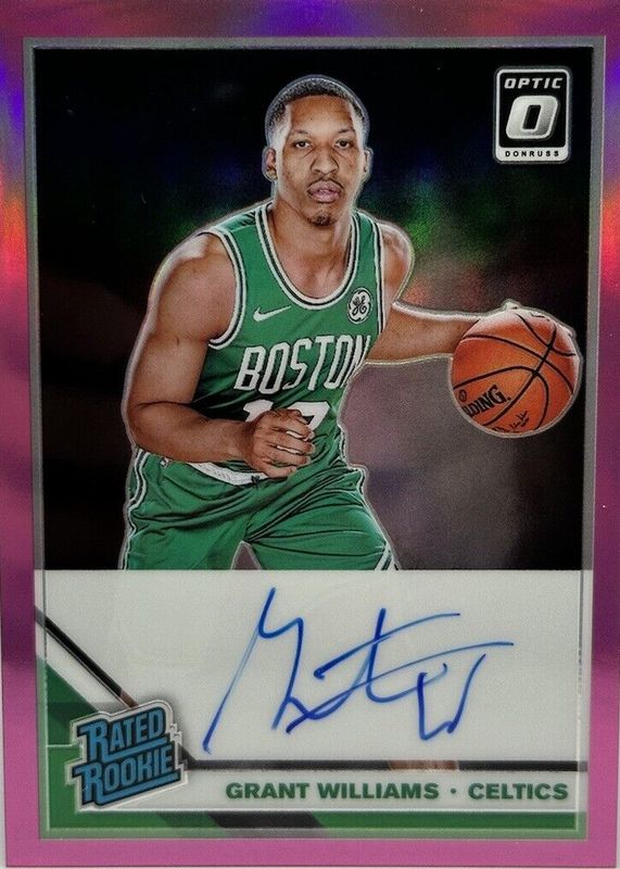 Grant Williams 2019 Optic #157 Rated Rookie Signatures - Pink /25 Rookie PSA 10