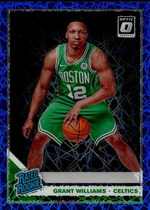 Grant Williams 2019 Optic #157 Blue Velocity Rookie SGC 10