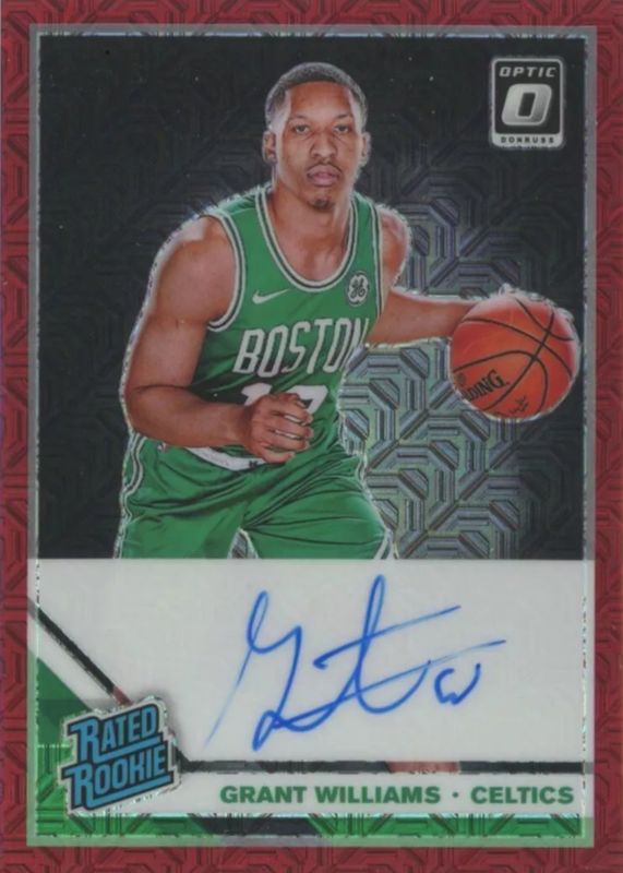 Grant Williams 2019 Optic #157 Rated Rookie Signatures - Choice PSA 10