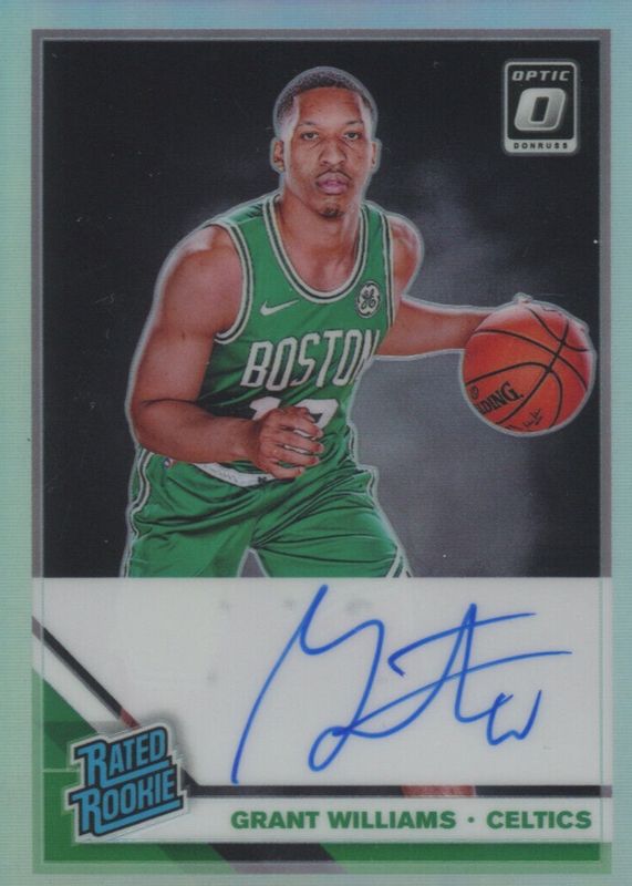 Grant Williams 2019 Optic #157 Rated Rookie Signatures - Holo Rookie RAW