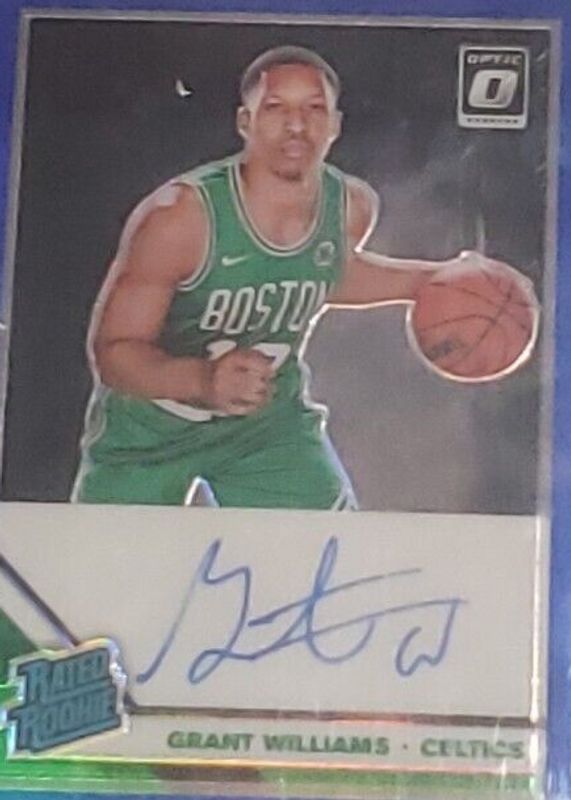 Grant Williams 2019 Optic #157 Rated Rookie Signatures - Blue /49 Rookie SGC 10