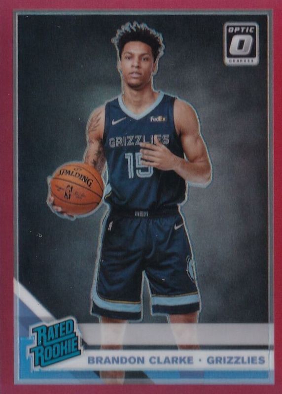 Brandon Clarke 2019 Optic #194 Red /99 Rookie PSA 10