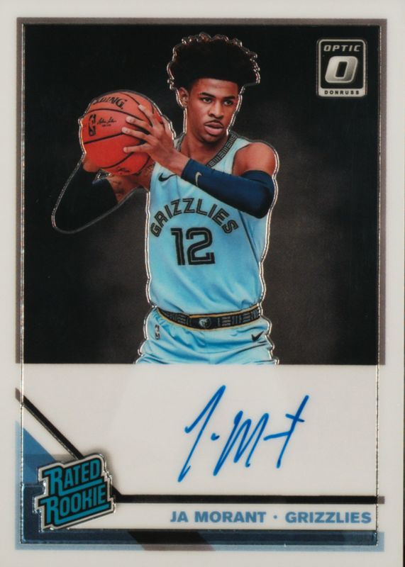 Ja Morant 2019 Optic #168 Rated Rookie Signatures Rookie SGC 9.5