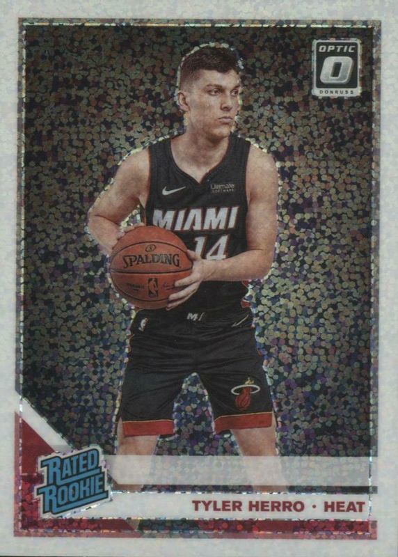 Tyler Herro 2019 Optic #172 White Sparkle /(SSP) Rookie PSA 10