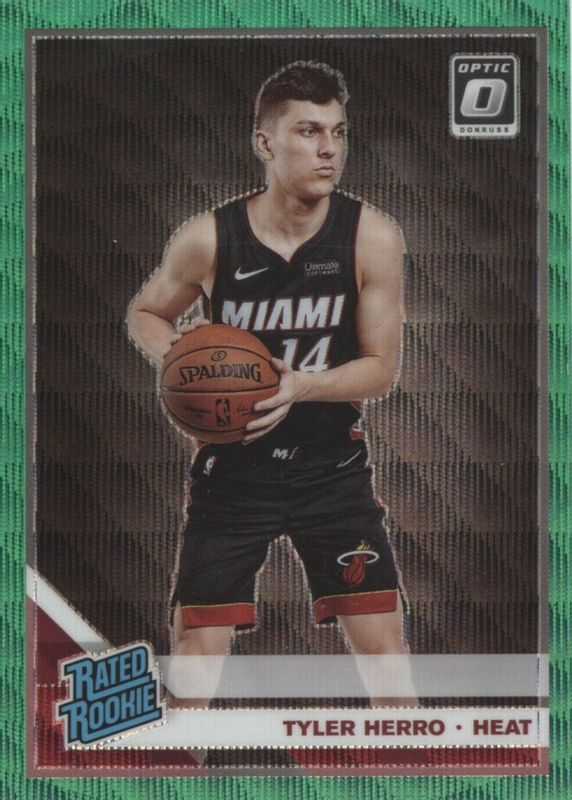 Tyler Herro 2019 Optic #172 Fanatics Green Wave Rookie PSA 10