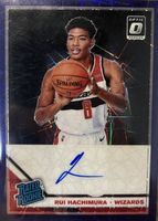 Rui Hachimura 2019 Optic #188 Rated Rookie Signatures - FOTL Purple ...