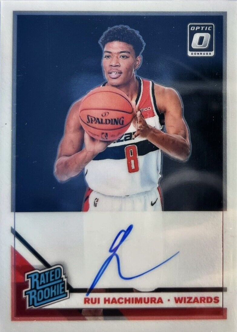 Rui Hachimura 2019 Optic #188 Rated Rookie Signatures Price Guide 