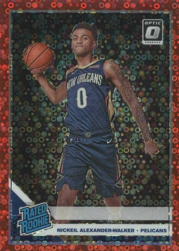 Nickeil Alexander-Walker 2019 Optic #184 Fast Break Red /85 Rookie SGC 10