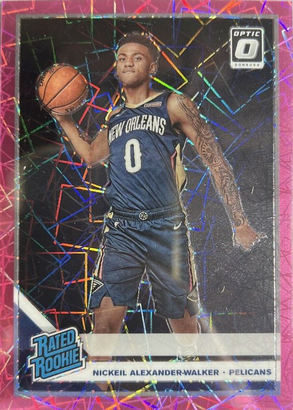 Nickeil Alexander-Walker 2019 Optic #184 Pink Velocity /79 Rookie RAW