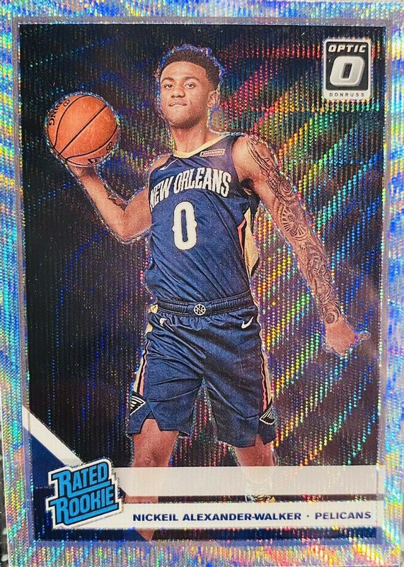 Nickeil Alexander-Walker 2019 Optic #184 Fanatics Silver Wave Rookie SGC 10