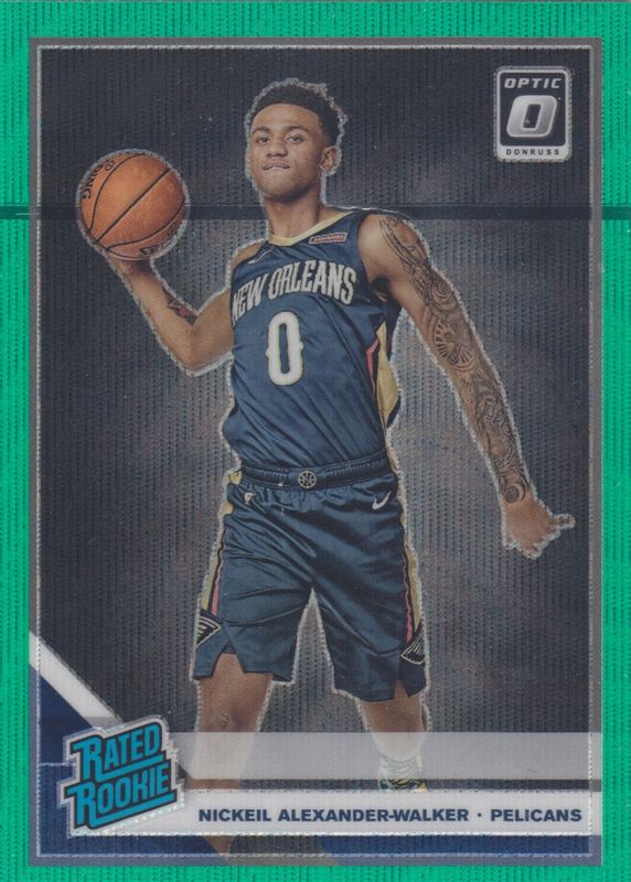 Nickeil Alexander-Walker 2019 Optic #184 Fanatics Green Wave Rookie RAW