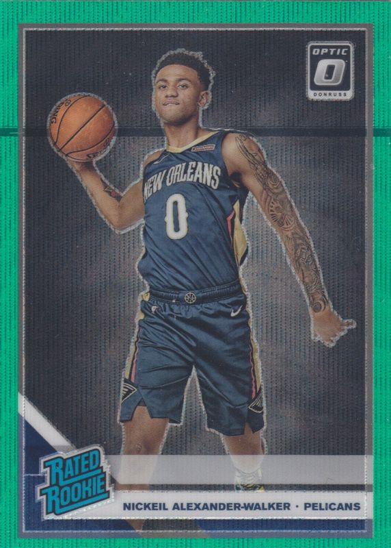 Nickeil Alexander-Walker 2019 Optic #184 Fanatics Green Wave Rookie SGC 9.5