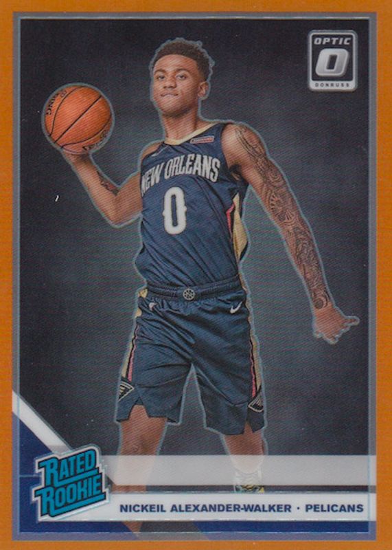 Nickeil Alexander-Walker 2019 Optic #184 Orange /199 Rookie BGS 9