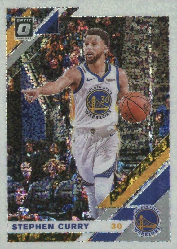 Stephen Curry 2019 Optic #8 White Sparkle /(SSP) BGS 9.5