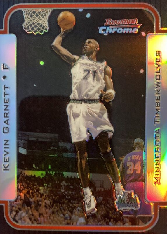 Kevin Garnett 2003 Bowman #60 Chrome - Refractor /300 PSA 9