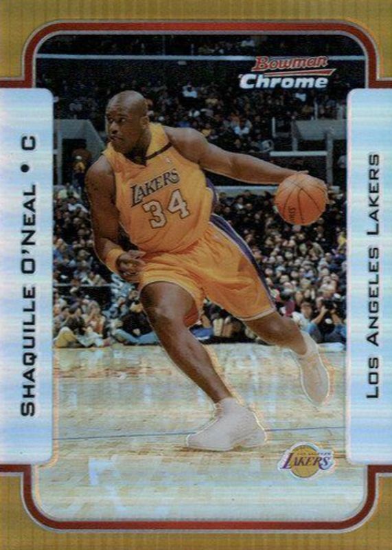 Shaquille O'Neal 2003 Bowman #50 Chrome - Gold Refractor /50 PSA 10