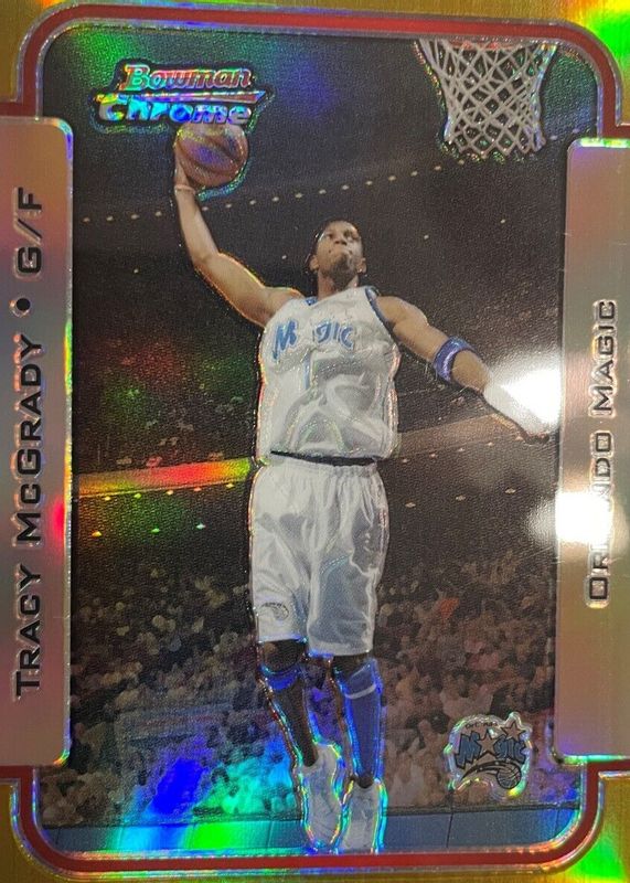 Tracy McGrady 2003 Bowman #70 Chrome - Gold Refractor /50 SGC 9