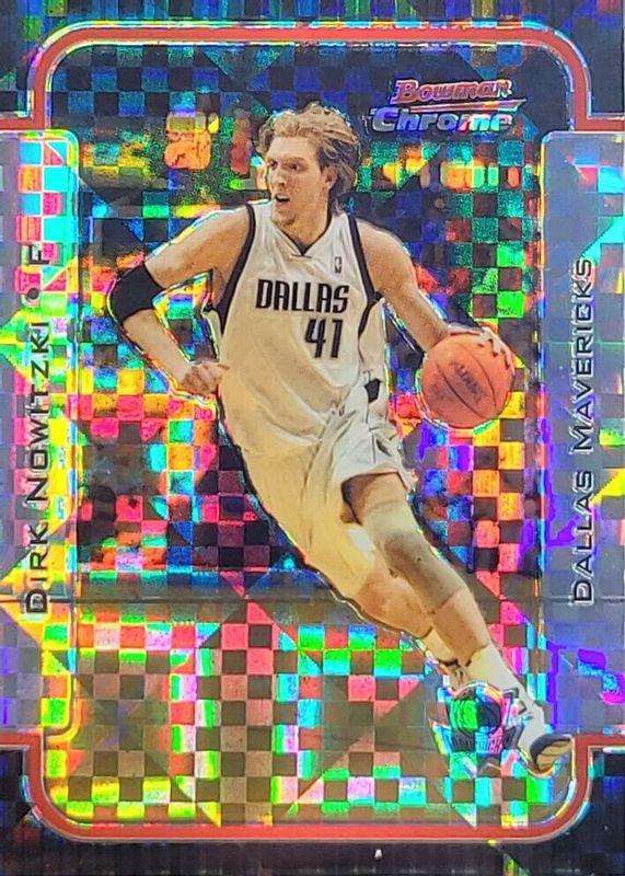 Dirk Nowitzki 2003 Bowman #20 Chrome - X-Fractor /150 PSA 9